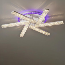 Люстра стельова світлодіодна Light House SC-19661/6C WH PK/BU/PL 120W+20W 2.4G Ф640*90 біла