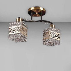 Люстра cтельова Light House SH-20512/2 AB+BK H270*L410W180 E27 бронза + чорний