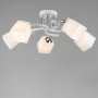 Изображение Люстра потолочная Light House SR-20518/5 WT+CR D650*H220 белая + хром, плафоны белые  ИМ Light-Deco 