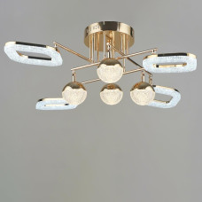 Люстра стельова світлодіодна LED Light House SRS-20521/4+4 FGD золото