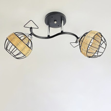 Люстра стельова Light House SRS-20487/2 чорний + хром