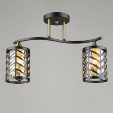 Люстра стельова Light House SRS-20491/2 чорний + мідь