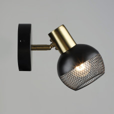 Светильник настенный Бра с поворотным механизмом Light House SRS-20493/1 BK+COP черный + медь