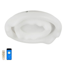 Люстра потолочная светодиодная смарт LED Levistella 797MX6002 (500+330) белая