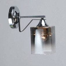 Светильник настенный Бра Light House SRS-19480/1W CH+BK хром + черный, плафон дымчатый 