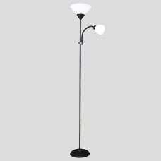 Торшер напольный светильник Light House SRS-20583 BK черный, плафон белый 