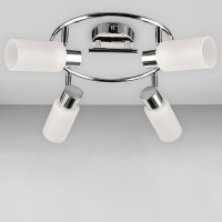 Люстра потолочная Light House SH-20627/4 CR 480*480*170 E14 хром, плафоны белые