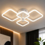 Изображение Люстра потолочная светодиодная LED Light House SRS-20621/2+2 WT 72W белая ИМ Light-Deco 