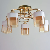 Люстра потолочная Light House SH-19279/5A FG 530*530*240 E27*5 золото