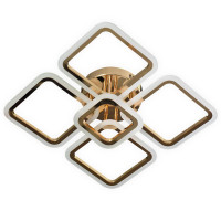 Люстра стельова світлодіодна LED Light House SY-20629/4+1 GD 445*445*130 102W PULT DU золото