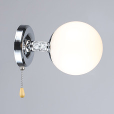 Светильник настенный Бра шар Light House SRS-20630/1W CH хром, плафон белый
