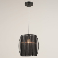 Люстра подвесная c абажуром Light House SRS-20649/1H BK черная