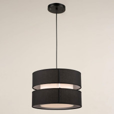 Люстра подвесная c абажуром Light House SRS-20650/1H BK черная