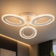 Люстра стельова світлодіодна LED Light House SRS-20688/3 WT 48W біла
