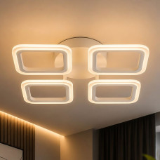 Люстра стельова світлодіодна LED Light House SRS-20691/4 WT 64W біла