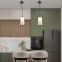 Изображение Люстра подвесная Light House SR-20747/1H AB D120*H200/H800 E27 бронза, плафон янтарный ИМ Light-Deco 1 