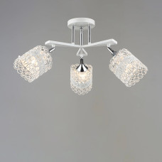 Люстра стельова Light House SR-20749/3 WT+CR D580*H270 білий + хром