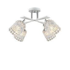 Люстра стельова Light House SR-20749/4 WT+CR D600*H270 білий + хром