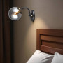 Зображення Світильник настінний Бра куля Light House SR-20750/1W BK+COP L245*W130*H135 E27 чорний + мідь, плафон димчастий ИМ Light-Deco 2 