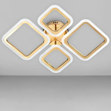 Люстра стельова світлодіодна LED Light House SY-20629/2+2 GD 600*435*95 72W PULT DU золото