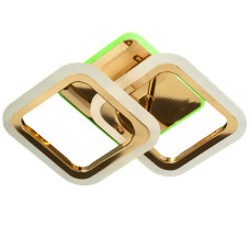 Люстра стельова світлодіодна LED з RGB підсвічуванням Light House SY-20629/2A GD+RGB 330*215*115 32W+24W PULT DU золото