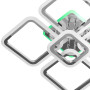 Зображення Люстра стельова світлодіодна LED Light House SY-20629/4+1 CR+RGB 445*445*130 102W+28W PULT DU хром ИМ Light-Deco 1 