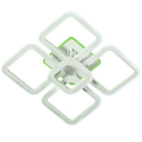Люстра стельова світлодіодна LED Light House SY-20629/4+1 WH+RGB 445*445*130 102W+28W PULT DU біла