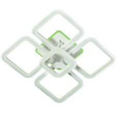 Люстра стельова світлодіодна LED Light House SY-20629/4+1 WH+RGB 445*445*130 102W+28W PULT DU біла