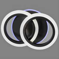 Люстра стельова світлодіодна LED з RGB підсвічуванням Light House SY-20753/2 BK+RGB 270*175*100 32W+23W PULT DU чорна