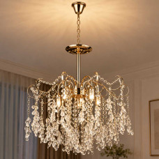 Люстра підвісна кришталева класична Light House SRS-20796/500 золото