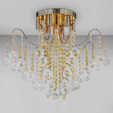 Люстра стельова кришталева класична Light House SRS-20798/500 золото