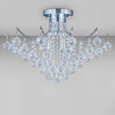 Люстра стельова кришталева класична Light House SRS-20799/600 хром