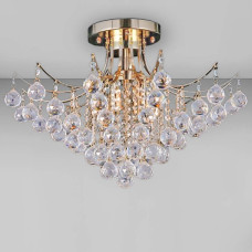 Люстра стельова кришталева класична Light House SRS-20799/600 золото