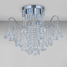 Люстра стельова кришталева класична Light House SRS-20798/500 CH хром
