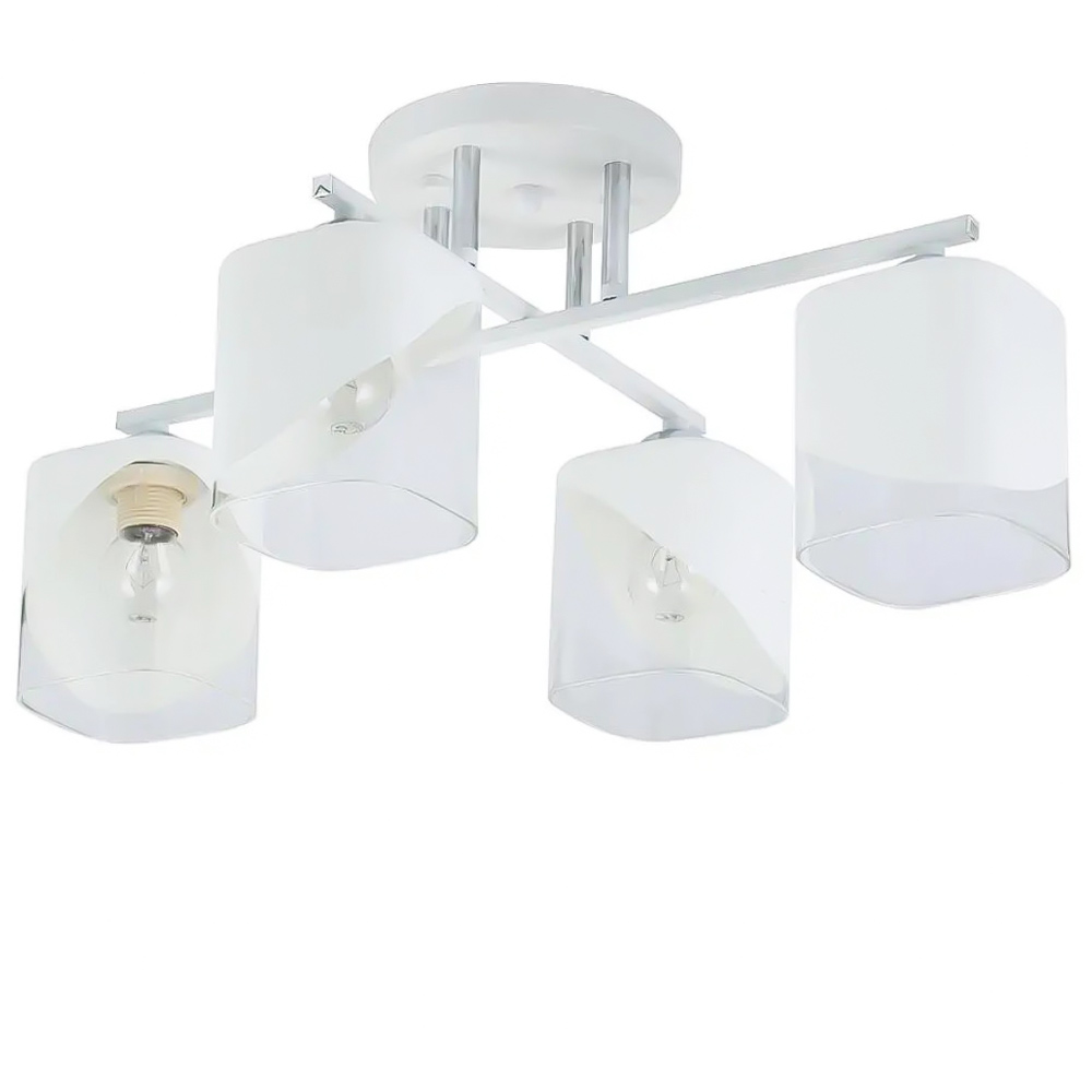 Зображення Люстра стельова Light House SRS-19720/4 Matte White+CR білий + хром ИМ Light-Deco 