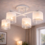 Зображення Люстра стельова Light House SRS-19720/4 Matte White+CR білий + хром ИМ Light-Deco 2 