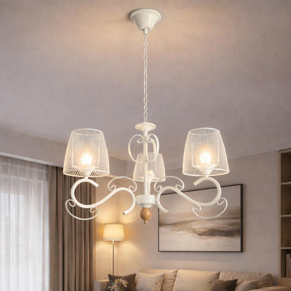 Изображение Люстра подвесная Light House SRS-20804/3 WH белая  ИМ Light-Deco 1 