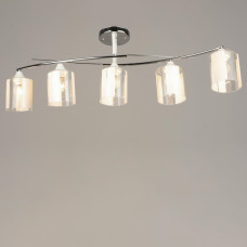 Люстра потолочная Light House SRS-20812/5 CH+WT хром + белый