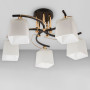 Изображение Люстра потолочная Light House SRS-18939/5 черный + золото, плафон белый ИМ Light-Deco 