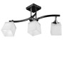 Зображення Люстра стельова Light House SRS-19989/3 чорний + хром, плафон білий  ИМ Light-Deco 