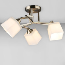 Люстра стельова Light House SRS-20306/3 AB бронза, плафон білий