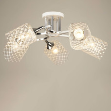 Люстра стельова Light House SRS-20822/5 WT+CH білий + хром