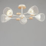 Зображення Люстра стельова Light House SRS-20374/5 біла + дерево ИМ Light-Deco 3 