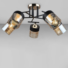 Люстра потолочная Light House SRS-19250/5 BK+FGD черный + золото