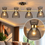 Зображення Люстра стельова Light House SRS-20354/4 COP+BK чорний + мідь ИМ Light-Deco 