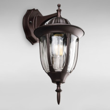 Вуличний настінний світильник Бра Light House DL-18794/1W коричневий