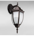 Вуличний настінний світильник Бра Light House DL-18797/1W коричневий, плафон білий матовий
