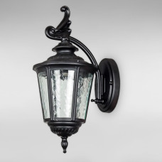 Вуличний настінний світильник Бра Light House KX-18814 BK H500*W240 E27 чорний, плафон прозорий
