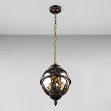 Вуличний підвісний світильник Light House DL-18822/1P кавовий, плафон шампань