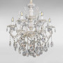 Зображення Люстра підвісна класична кришталева свічки Light House DL-18834/6P біла + золото ИМ Light-Deco 1 